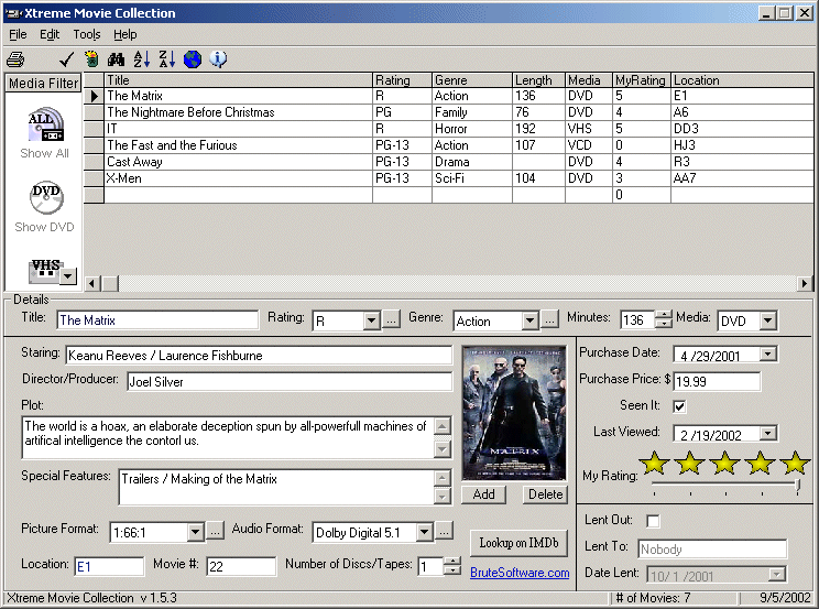 Xtreme Movie Collection Screenshot